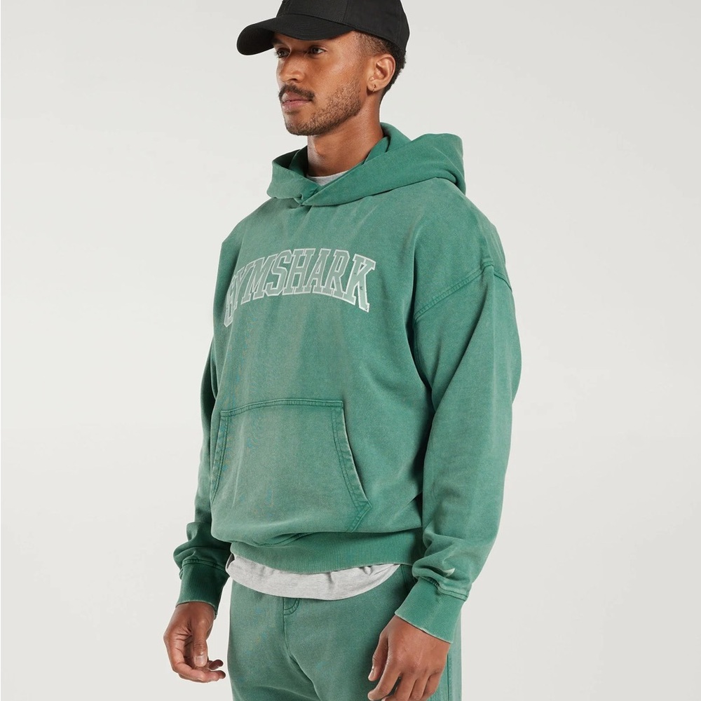Gymshark Teal Men's Collegiate Lightweight Hoodie